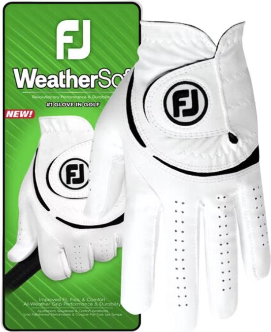 Footjoy Weathersof Handschoen Heren 2024 maat L, rechterhandschoen (linkshandige speler) van Merkloos