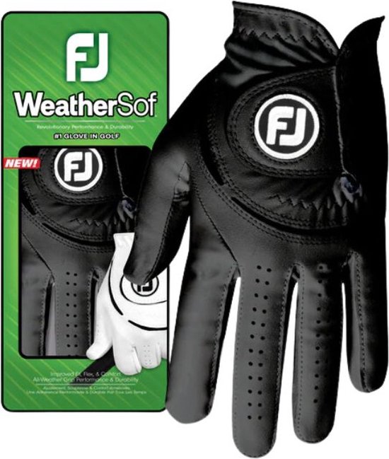 Footjoy Weathersof Handschoen Heren 2024 Zwart van Footjoy