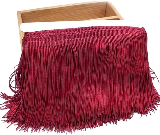 fran, 2 meter, kwastjes, snijfranjes, decoratieband, dansfranjes, naai-accessoires voor doe-het-zelf knutselen, kleding, kostuums, naaien, decoratie