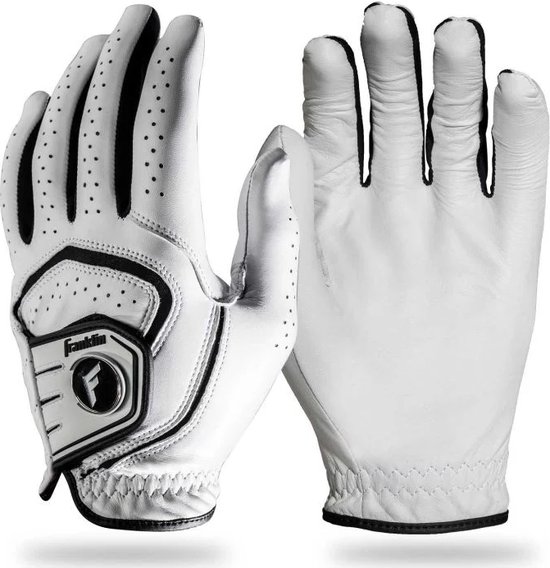 Franklin Cabretta Golf handschoen / glove - wit - links - maat M van Franklin