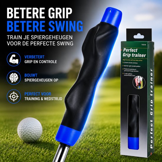 FSW-Products Golf Grip Trainer – Golf Swing Trainer voor Betere Grip en Swing – Trainingshulp voor Golf – Geschikt voor Vrijwel Alle Golfclubs van fsw-products