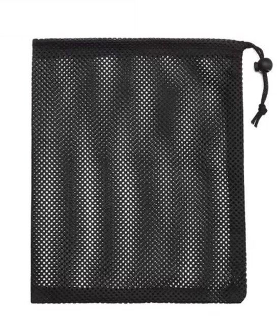 FSW-Products Golfballen Zak – Mesh Trekkoord – Voor 15 Ballen – 20x15 cm van Merkloos