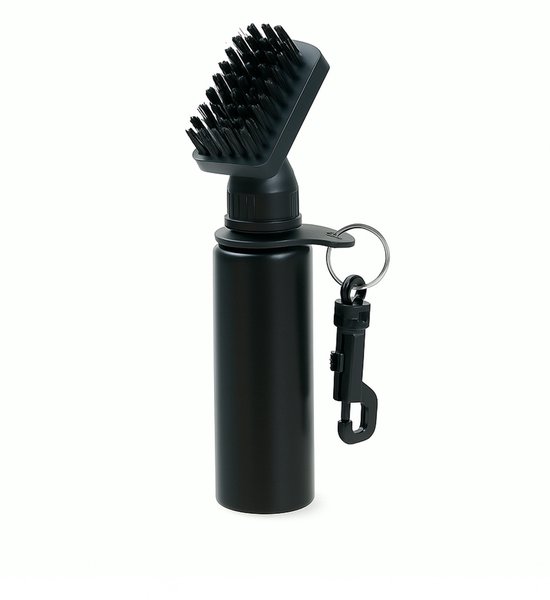 FSW-Products - Golfclub Borstel met Fles & Karabijnhaak – Golf Reinigingsborstel – Golf Accessoires – Zwart – Schoonmaakborstel voor Golfclubs en Groeven van Merkloos