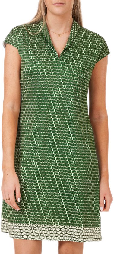 Func Factory dames Jurkje Sandy zig zag groen maat 38 van Func Factory
