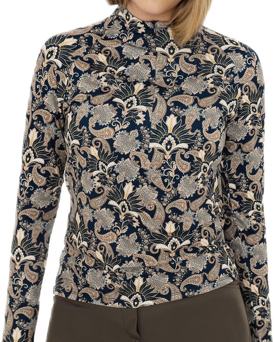 Func Factory dames Longsleeve Mesh dark paisley maat L