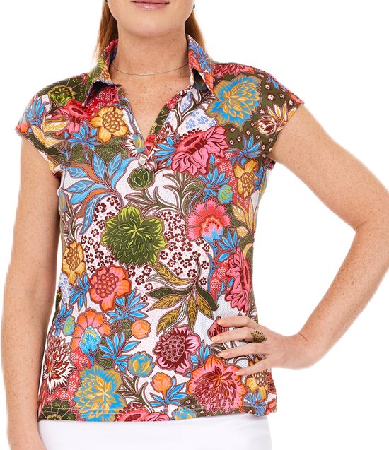Func Factory dames Polo Alice multi flower maat 36 van Func Factory