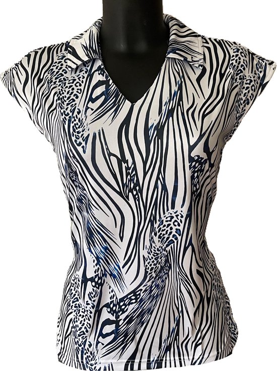 Func Factory dames Polo Izze blue zeb maat 42 van Func Factory