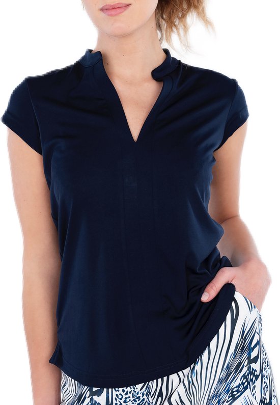 Func Factory dames Poloshirt Ace donkerblauw maat 34 van Func Factory