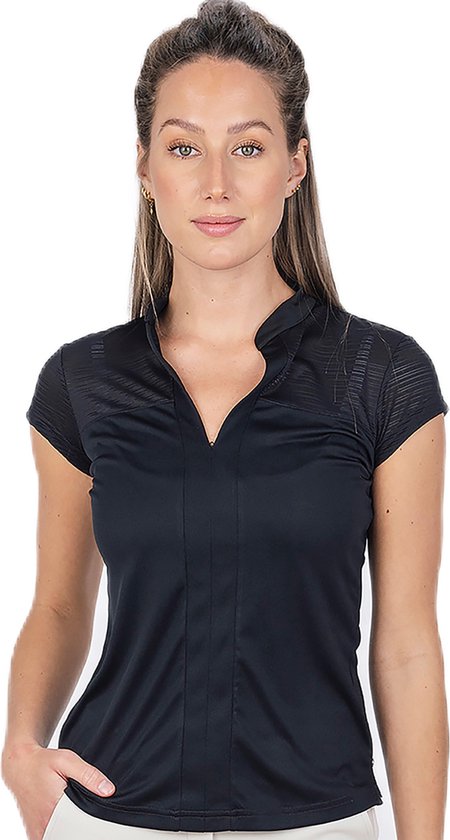Func Factory dames Poloshirt Asta zwart maat 36 van Func Factory