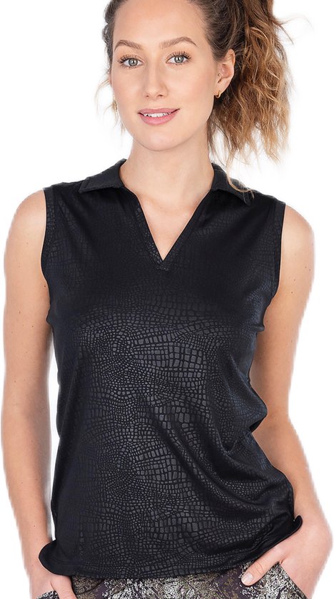 Func Factory dames Poloshirt Tone zwart maat 38 van Func Factory