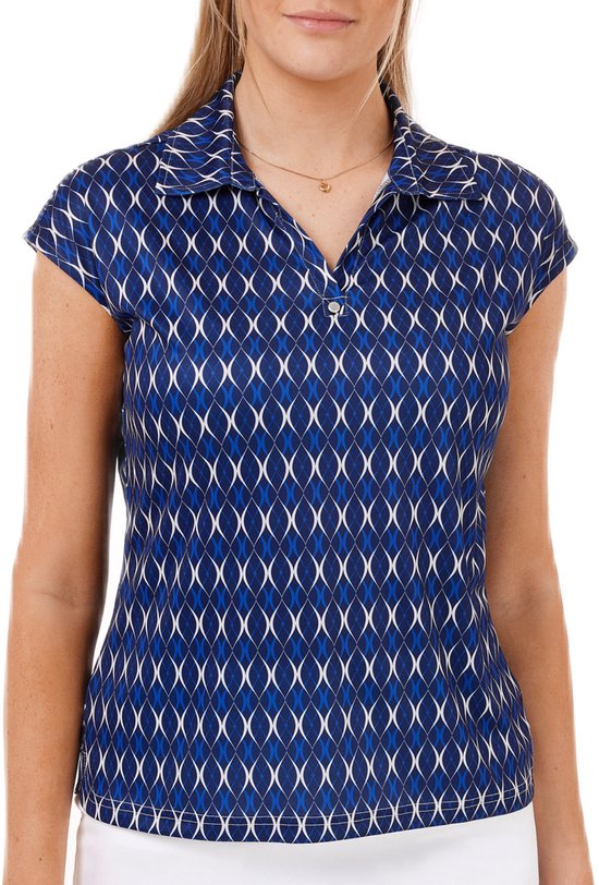 Func Factory dames Top Alice blue print maat 40 van Func Factory