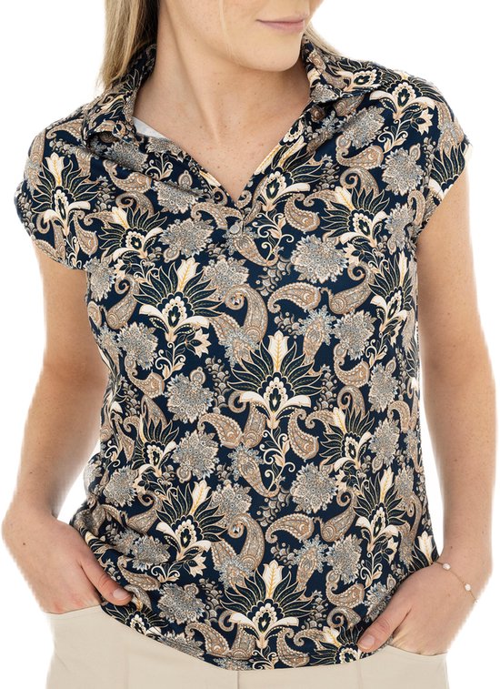 Func Factory dames Top Alice dark paisley maat 46