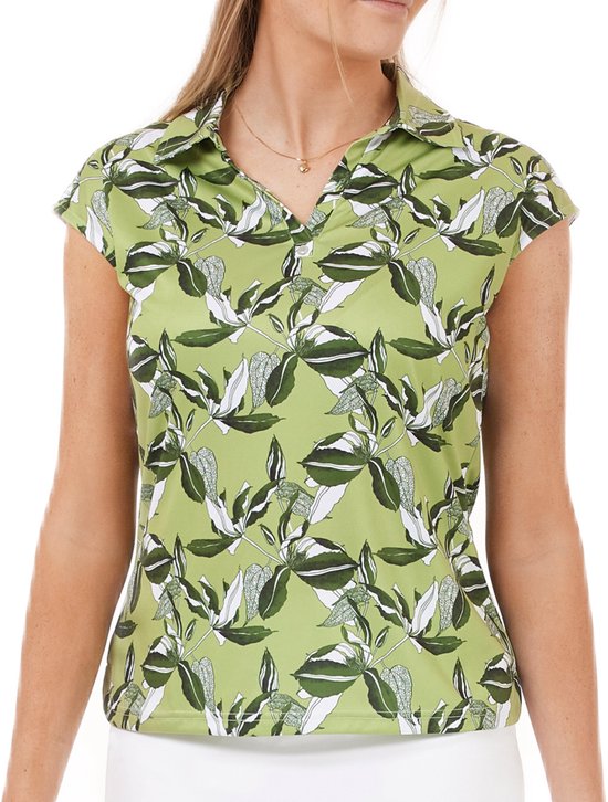 Func Factory dames Top Alice green flowers maat 40 van Merkloos