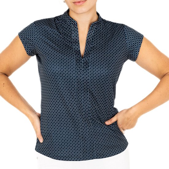 Func Factory dames Top Sky donkerblauw/wit maat 42