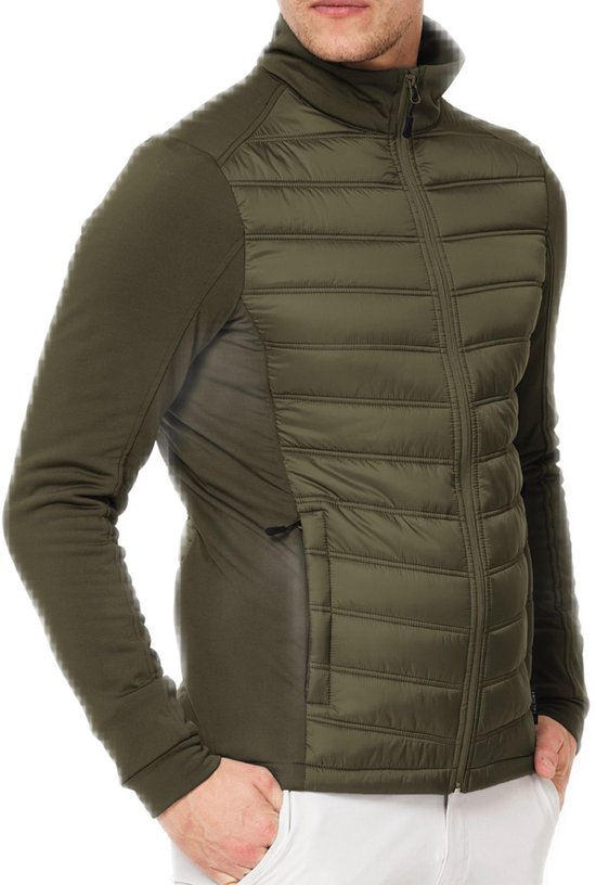 Func Factory mannen Hybride Jas Miles olijfgroen maat L van Func Factory