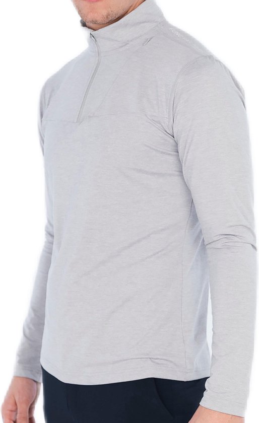 Func Factory mannen Longsleeve Pully Ashton licht grijs melange maat L van Func Factory