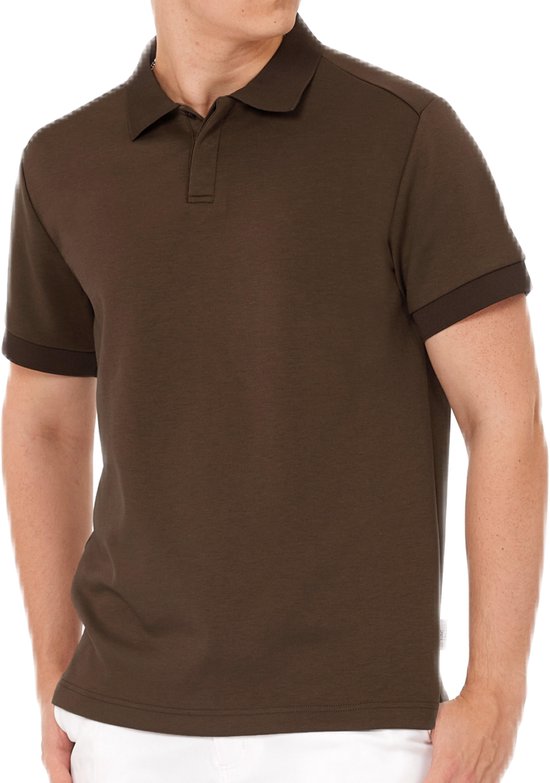 Func Factory mannen Polo Niel bruin maat L van Func Factory
