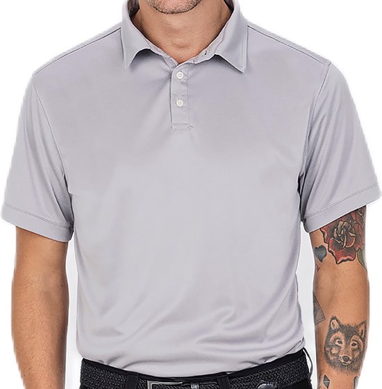 Func Factory mannen Poloshirt Mac zilvergrijs maat L van Func Factory