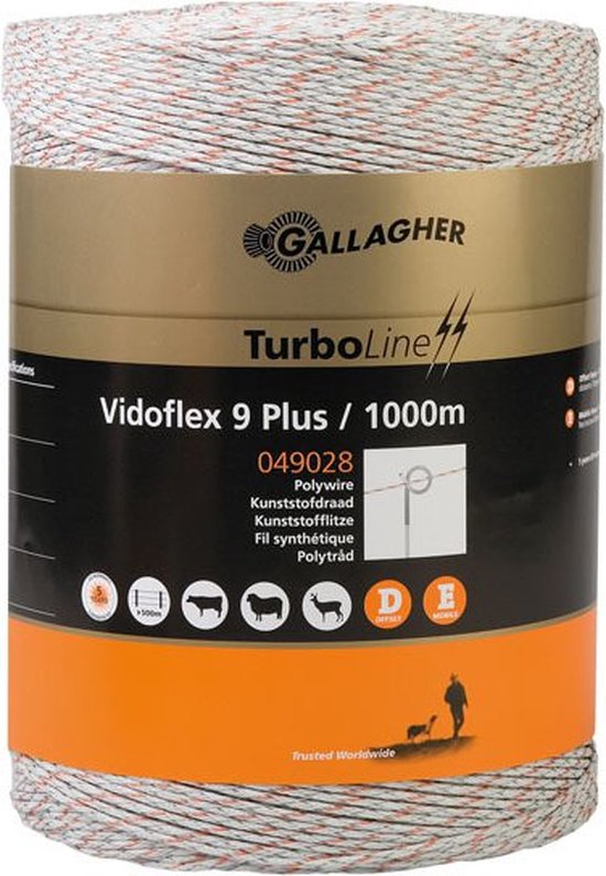 Gallagher Vidoflex 9 TurboLine Plus schrikdraad van Gallagher