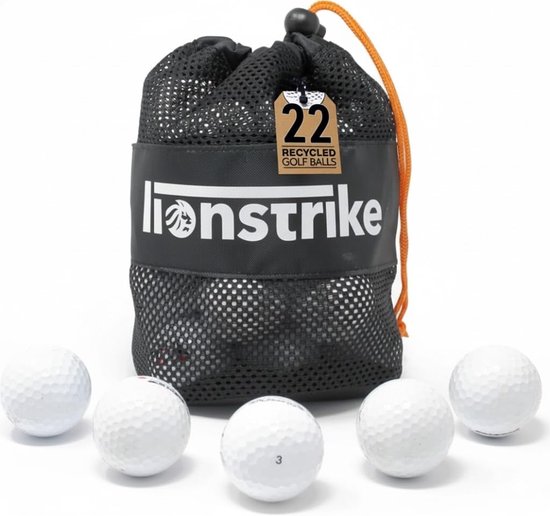 Gebruikte Golfballen - Lake Balls - Golf Oefenen - Gerecycled Gewassen - 22 Stuks - Wit
