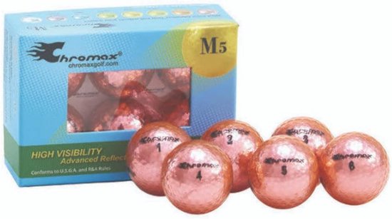 Gekleurde Golfballen Pack van 6 - Ideaal voor Golfplezier van Merkloos