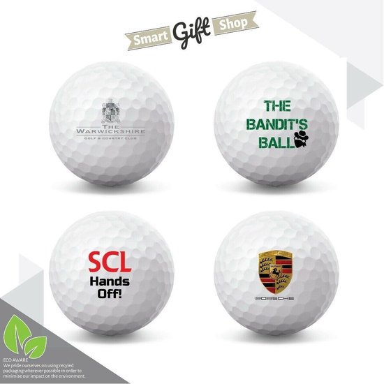 Gepersonaliseerde Golfbal met Standaard Cadeau voor Mannen Golfspeler