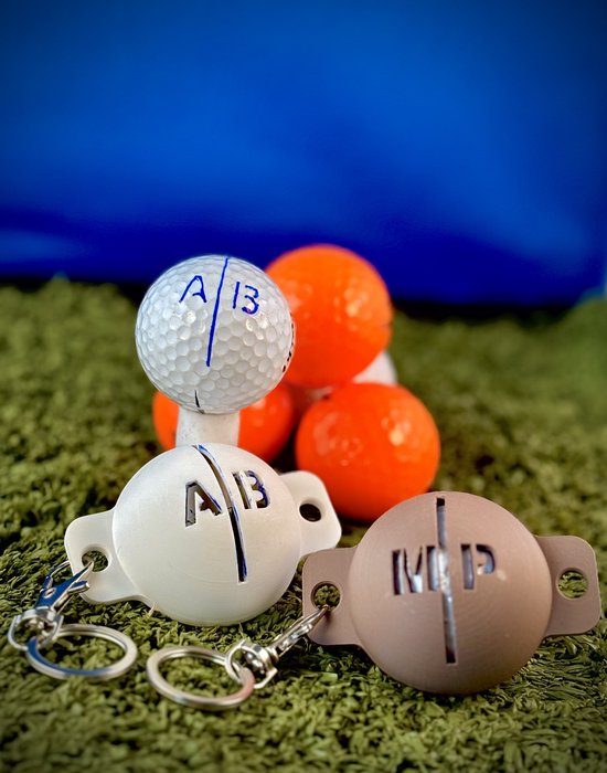 Gepersonaliseerde Golfbal Stencils van TinCup