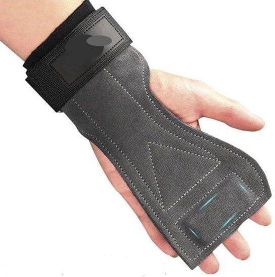 Gewichthef Handschoenen - Trainings Wanten - Krachttraining Gym - Verstelbaar Klittenband - Universele Maat - Grijs