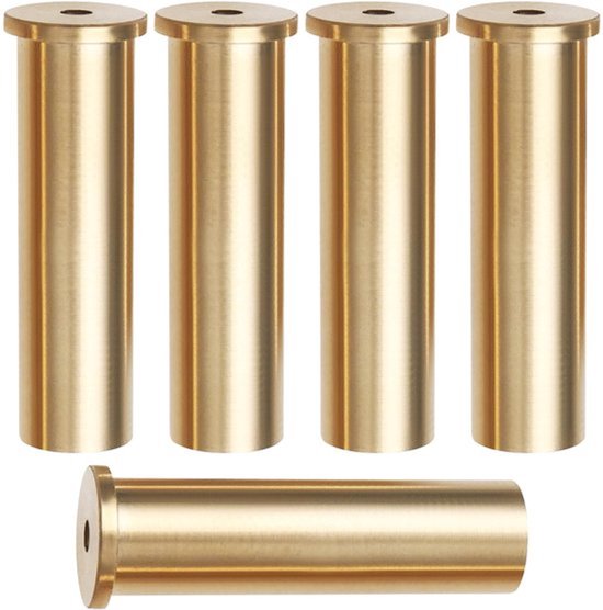 Gewichtskop Goud - 5 Stuks - Messing - Golfclub Accessoires - Geschikt voor Staal/Hout - Afmeting 8,5x6 mm - Hoge levensduur - Golfclub Gewichten