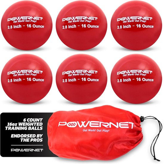 Gewogen Slagtraining Ballen voor Honkbal en Softbal Training (6 Stuks)