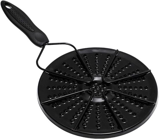 Gietijzeren warmteverdeler gasfornuis antiaanbaklaag - rond - snel ontdooien - zwart van Nádiz.