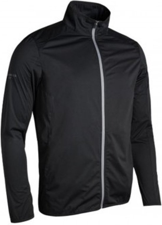 Glenmuir Elrick Windtop Water Resistant Golf Jacket Black/Light Grey van Glenmuir