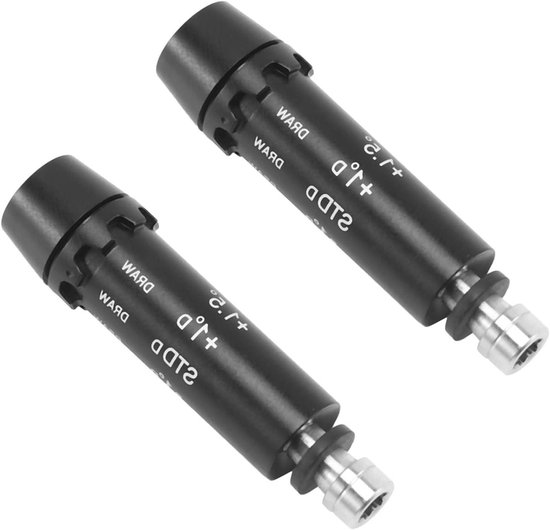 Golf Adapter Hoes - Driver Huls Adapter - Golfclub Aanpassen - Inclusief Schroef Ring - 2 Stuks - Zwart van GOLF