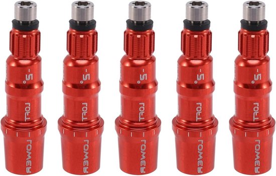 Golf Adapter Hoezen - Golf Sleeve Adapters - Golf Driver Aanpassen - Aluminiumlegering Materiaal - 5 Stuks - Rood van GOLF