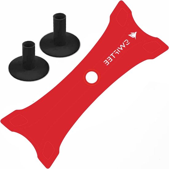 Golf Afslag Mat - Winter Tee - Golf Oefenen - Inclusief 2 Tees - 23.6 cm - Rood