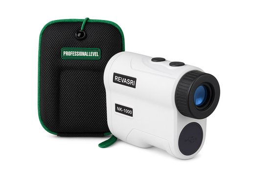 Golf Afstandsmeter 914 Meter – Wit– Rangefinder– Inclusief Handige Draagtas en Oplader – Hellingscompensatie, Pin Lock & Trilling – USB Oplaadbaar van Merkloos