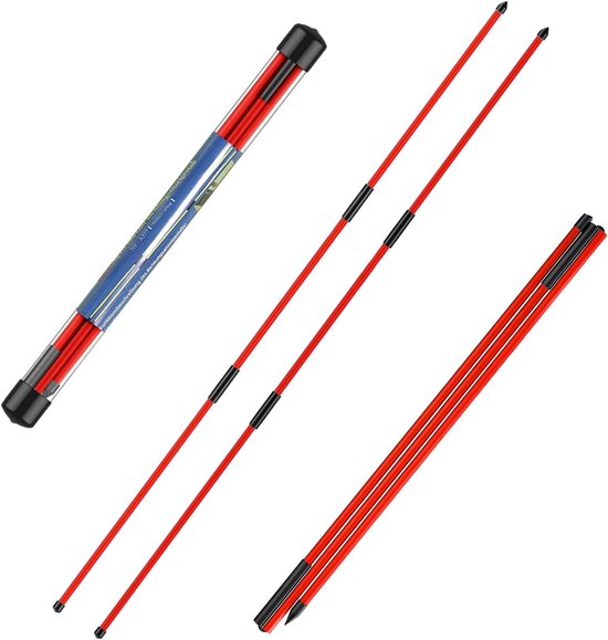 Golf Alignment Stick 2 Pack - Vouwbare oefenstokken - Fiberglas - Verbeter je swing - SnelShoppen