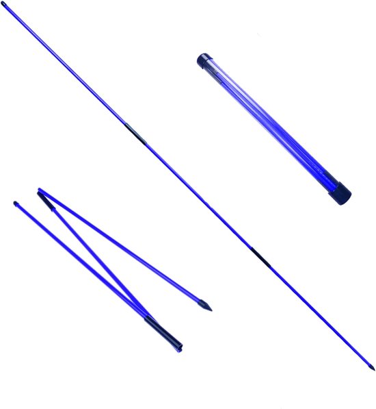 Golf Alignment Stokken - Swing Trainer - Verbeter je Swing - Opvouwbaar en Duurzaam - 2 Stuks - Blauw van Merkloos