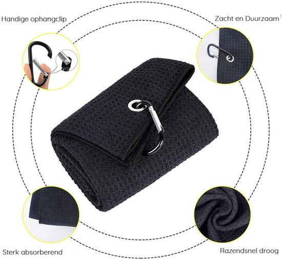 Golf Backyard | Golf Handdoek | sneldrogend | altijd schone golfclubs van Merkloos