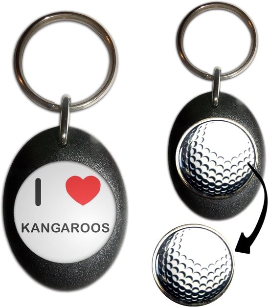 Golf Bal Marker - Sleutelhanger Accessoire - Sport Praktijk - Magnetisch Ontwerp - 25mm Token - Zwart