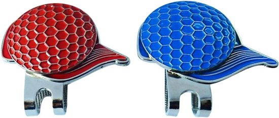 Golf Bal Markeringen - Hoed Clip Hulpmiddel - Golfbaan Markeren - Sterke Magneet Bevestiging - 2 Stuks - Zoals Afgebeeld