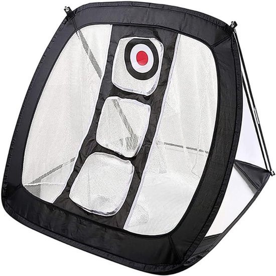 Golf Bal Net - Golf Accessoire - Opvouwbaar - Swing Tool - Nauwkeurigheid - Golf Doel - Pop-up - Geschikt voor Outdoor Sport - Zwart concentratie - Praktijk Net - Golf.