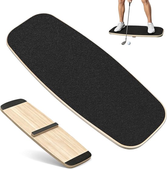 Golf Balance Board 75 x 30 cm - Swing Trainer met Gewichtsoverdracht - Voor Beginners en Gevorderden - ShopVlot
