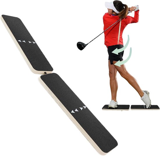 Golf Balansbord - Swing Trainer - Sport Stabiliteit - Continue aanpassing - 36 x 23 cm - Zwart