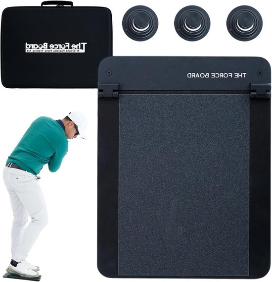 Golf Balansbord - Swing Trainer - Verbeter Swing - Veerondersteunde Snelheid - 45 cm - Zwart