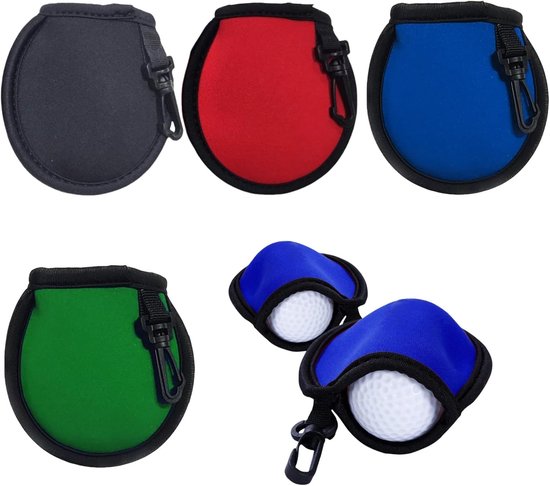Golf Ball Bag - 4 Pcs Golf Cleaning Bags - Portable Golf Ball Cleaner - Golf Accessoires van GOLF