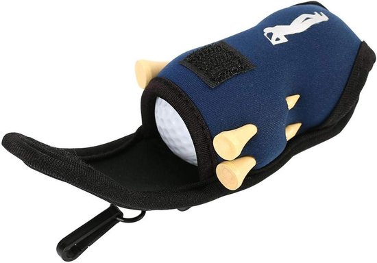 Golf Ball Holder - Golf Case - Drinktas voor Golfballen en Tee met 2 Golfballen - 4 Golfstukken - Golfaccessoire Set voor Golfliefhebbers van Merkloos