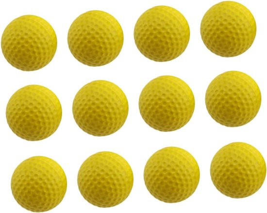 Golf Ballen Set - Trainingsballen Oefenballen - Golf Swing Oefenen - Zacht Materiaal - 12 Stuks - Geel van GOLF