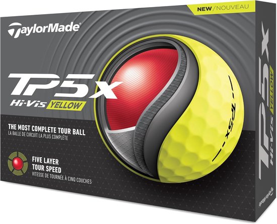 Golf Ballen - Sport Ballen - Wedstrijd Golf - 5-laags Constructie - 12 Stuks - Geel