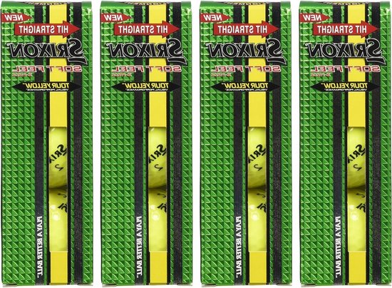 Golf Ballen - Zachte Bal - Sporten Buiten - Energie Gradiënt Kern - 12 Stuks - Geel